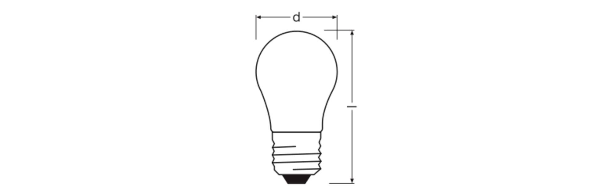 OSRAM HOMELIGHTING 4099854443978 LED EEK D (A - G) E27 3.4W Warmweiß (Ø x H) 45.00mm x 45.00mm 1St.