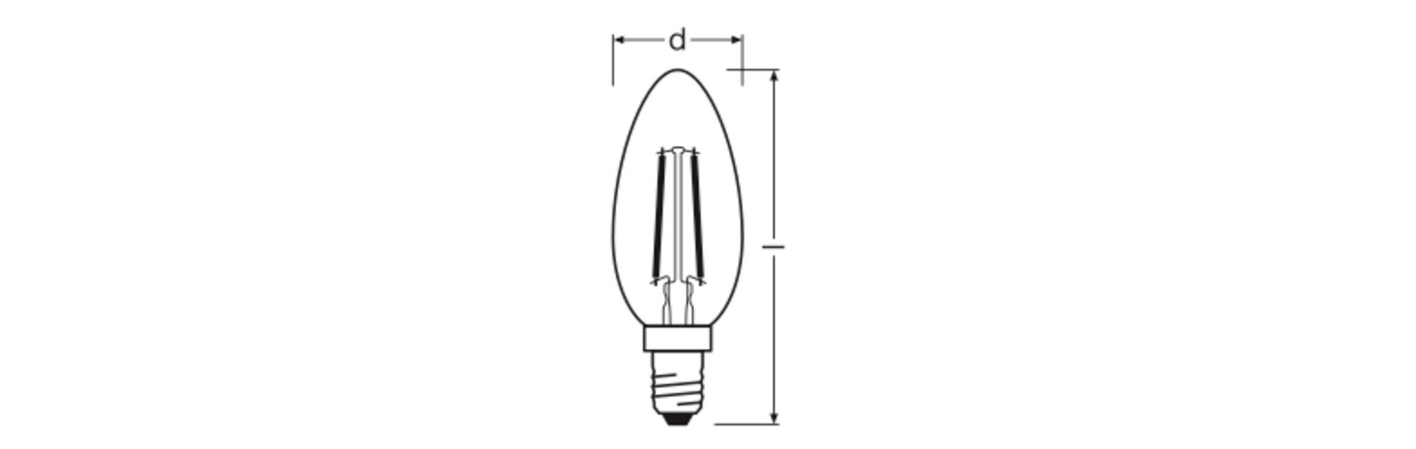 OSRAM HOMELIGHTING 4099854445040 LED EEK D (A - G) E14 1.8W Warmweiß (Ø x H) 35.00mm x 35.00mm 1St.