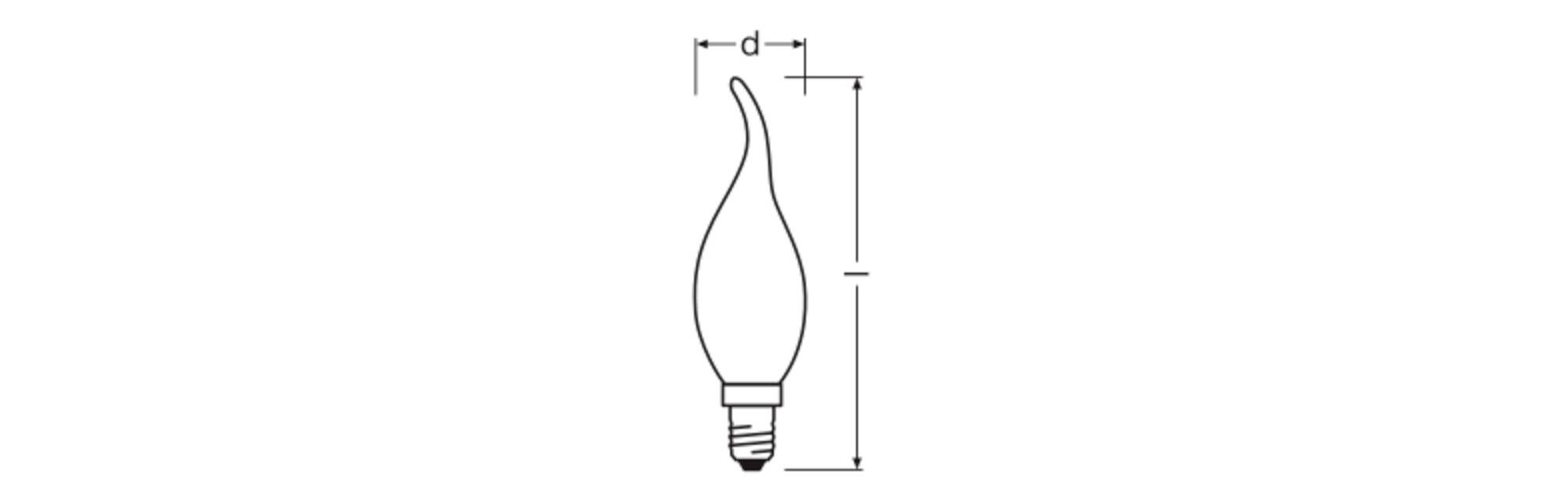 OSRAM HOMELIGHTING 4099854443831 LED EEK D (A - G) E14 3.4W Warmweiß (Ø x H) 35.00mm x 35.00mm 1St.