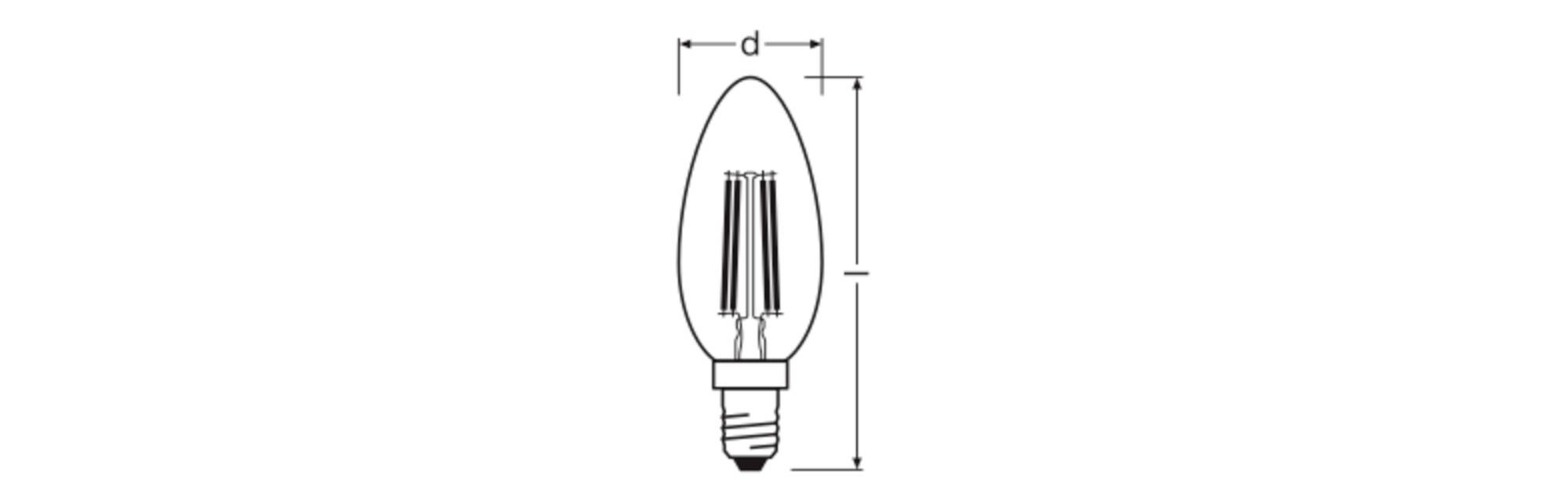 OSRAM HOMELIGHTING 4099854445675 LED EEK D (A - G) E14 3.4W Kaltweiß (Ø x H) 35.00mm x 35.00mm 1St.