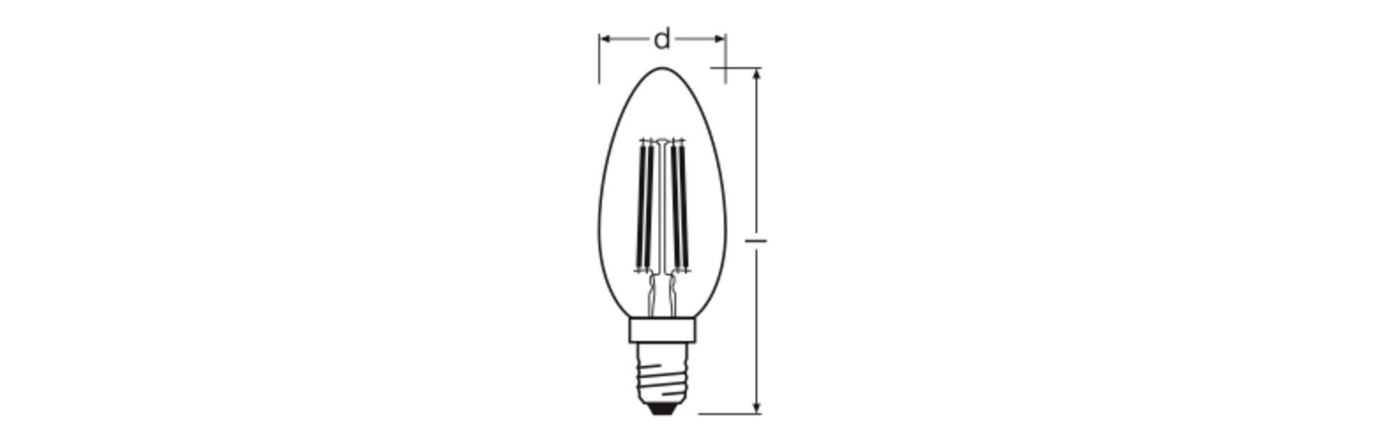 OSRAM HOMELIGHTING 4099854445712 LED EEK D (A - G) E14 3.4 W Warmweiß (Ø x H) 35.00 mm x 35.00 mm 1 St.