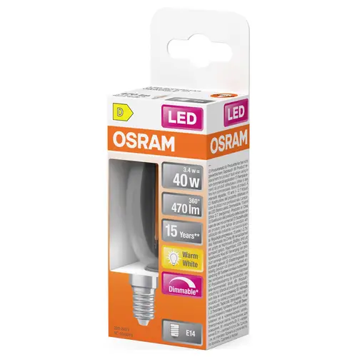 OSRAM HOMELIGHTING 4099854445712 LED EEK D (A - G) E14 3.4 W Warmweiß (Ø x H) 35.00 mm x 35.00 mm 1 OSRAM HOMELIGHTING 4099854445712 LED EEK D (A - G) E14 3.4 W Warmweiß (Ø x H) 35.00 mm x 35.00 mm 1