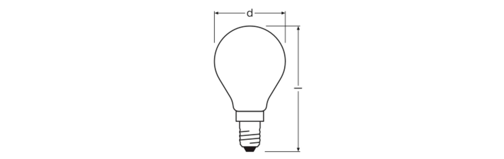 OSRAM HOMELIGHTING 4099854444906 LED EEK D (A - G) E14 3.4W Warmweiß (Ø x H) 45.00mm x 45.00mm 1St.