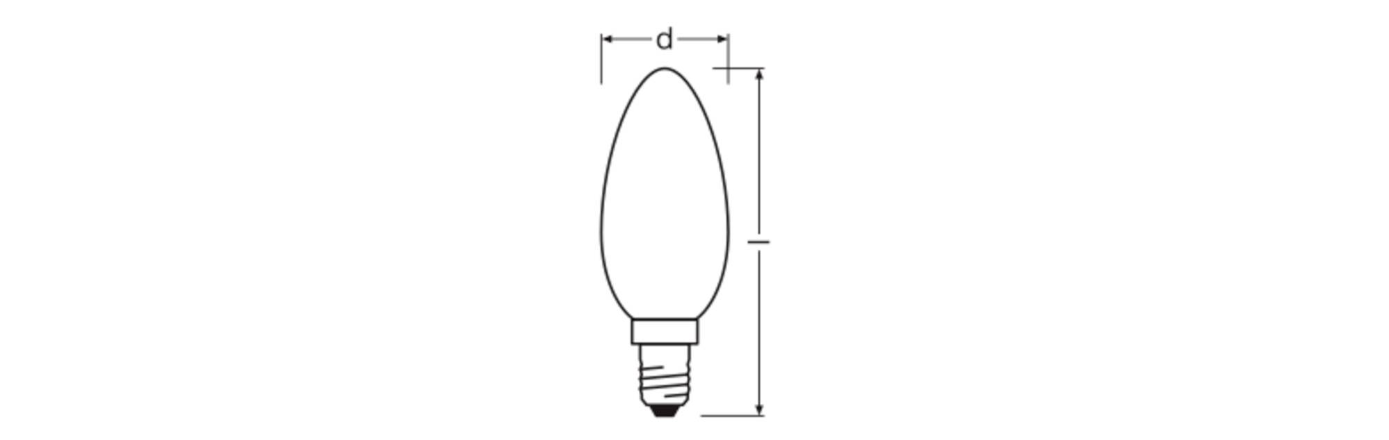 OSRAM HOMELIGHTING 4099854445736 LED EEK D (A - G) E14 3.4W Warmweiß (Ø x H) 35.00mm x 35.00mm 1St.