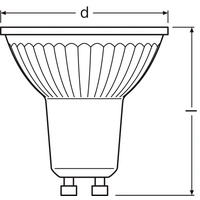 OSRAM HOMELIGHTING 4099854457388 LED-Reflektorlampe EEK E (A - G) GU10 6.1W Warmweiß (Ø x H) 50.00mm x 50.00mm 1St. OSRAM HOMELIGHTING 4099854457388 LED-Reflektorlampe EEK E (A - G) GU10 6.1W Warmweiß (Ø x H) 50.00mm x 50.00mm 1St.