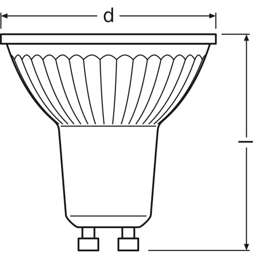 OSRAM HOMELIGHTING 4099854457388 LED-Reflektorlampe EEK E (A - G) GU10 6.1W Warmweiß (Ø x H) 50.00mm x 50.00mm 1St. OSRAM HOMELIGHTING 4099854457388 LED-Reflektorlampe EEK E (A - G) GU10 6.1W Warmweiß (Ø x H) 50.00mm x 50.00mm 1St.