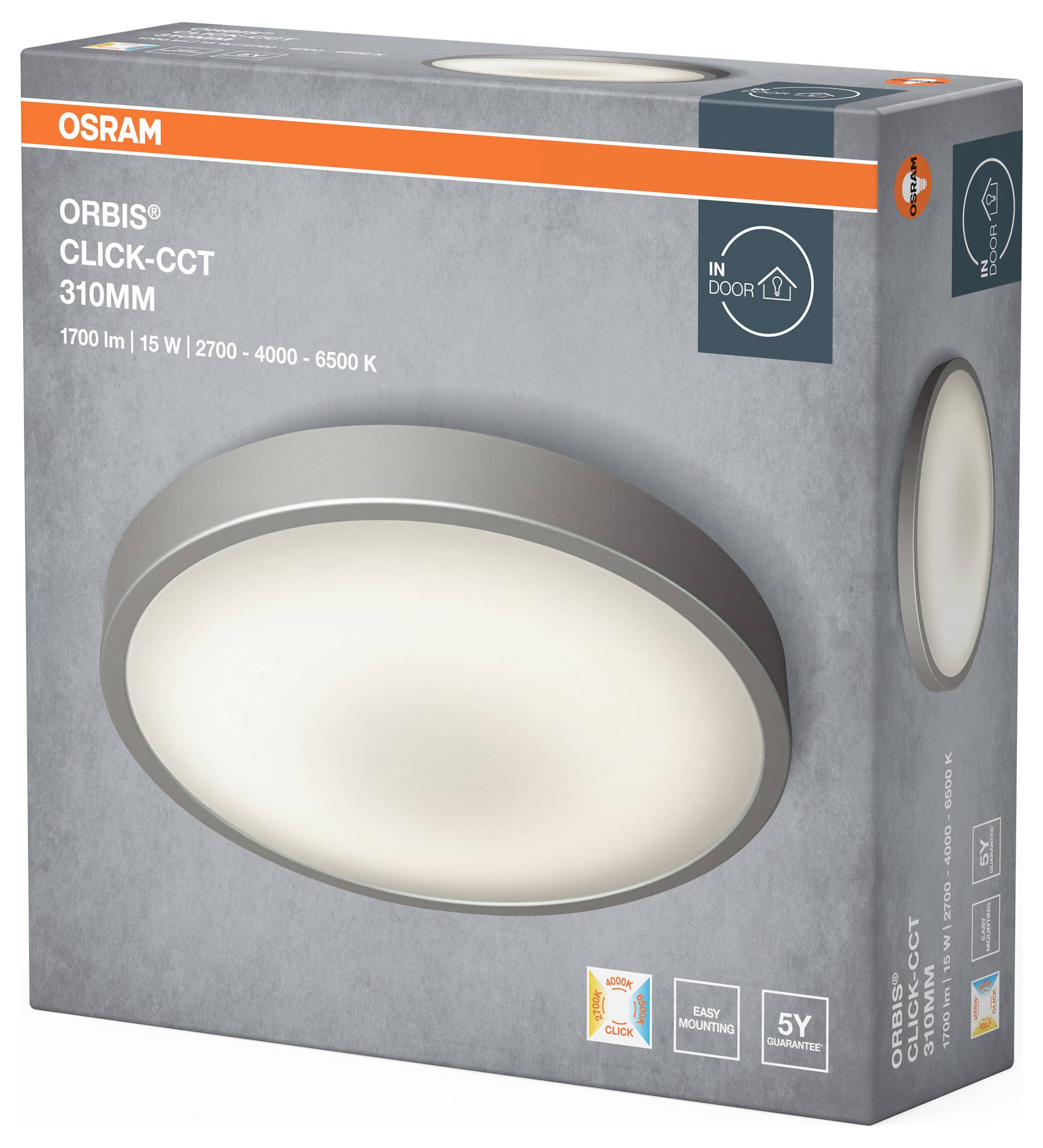 OSRAM HOMELIGHTING Orbis Click-CCT 310mm 14W 4099854446870 LED-Außenwandleuchte 15.00W Weiß
