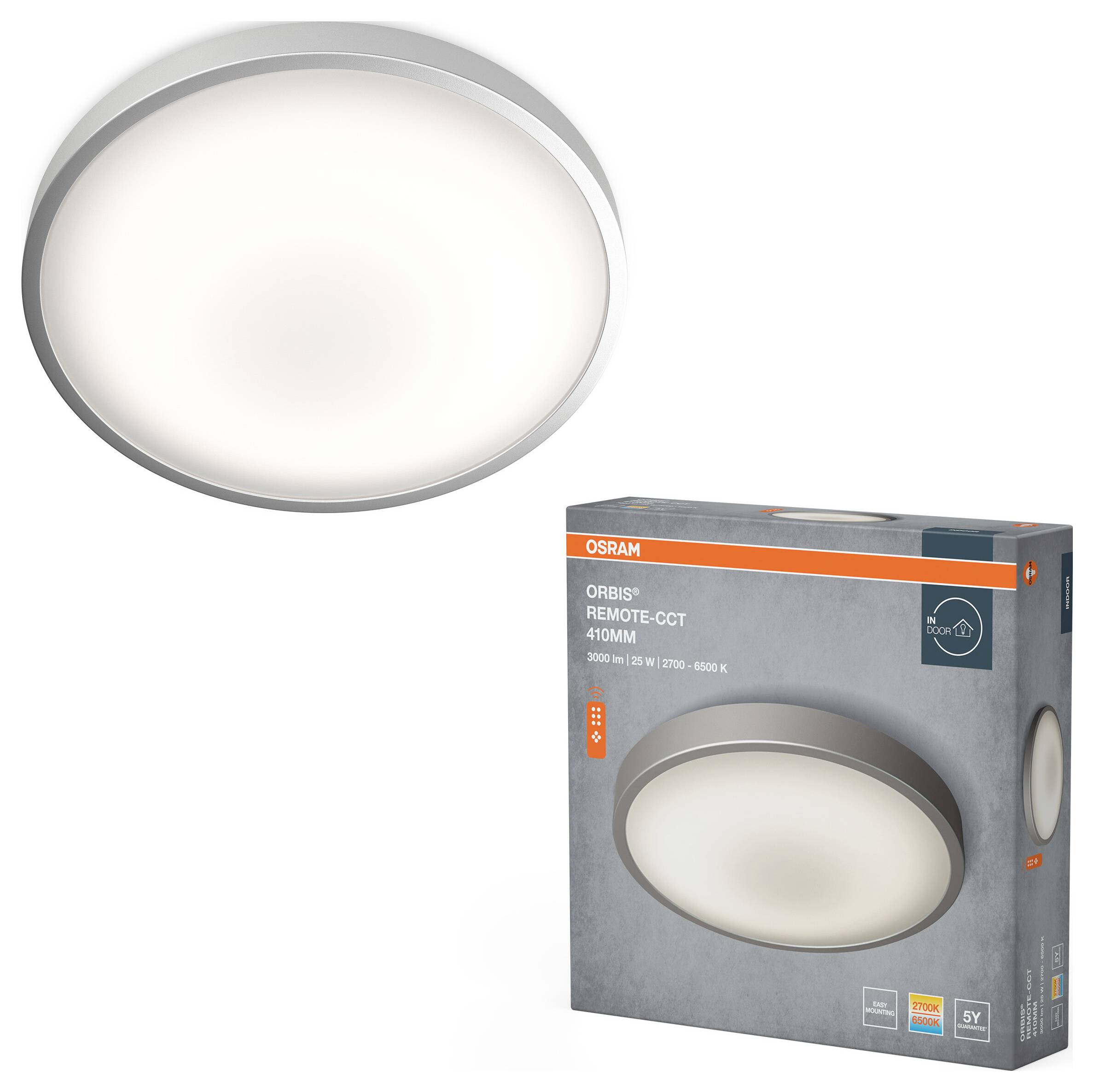 OSRAM HOMELIGHTING Orbis Remote-CCT 410mm 25W 4099854446931 LED-Außenwandleuchte 25.00W Weiß