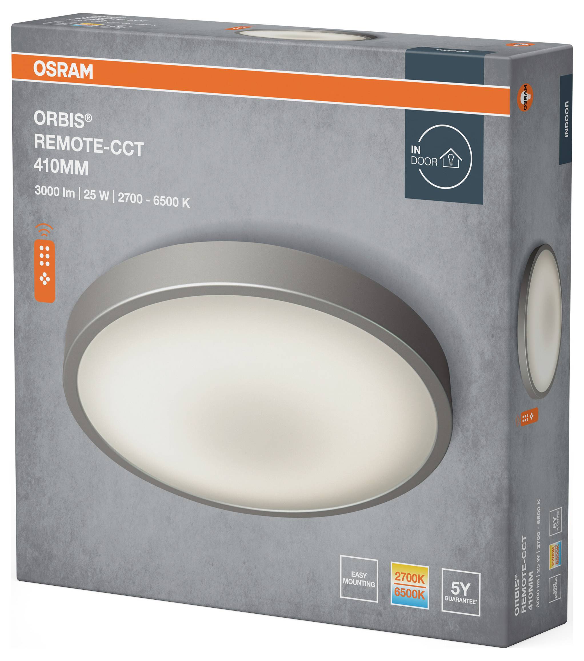 OSRAM HOMELIGHTING Orbis Remote-CCT 410mm 25W 4099854446931 LED-Außenwandleuchte 25.00W Weiß