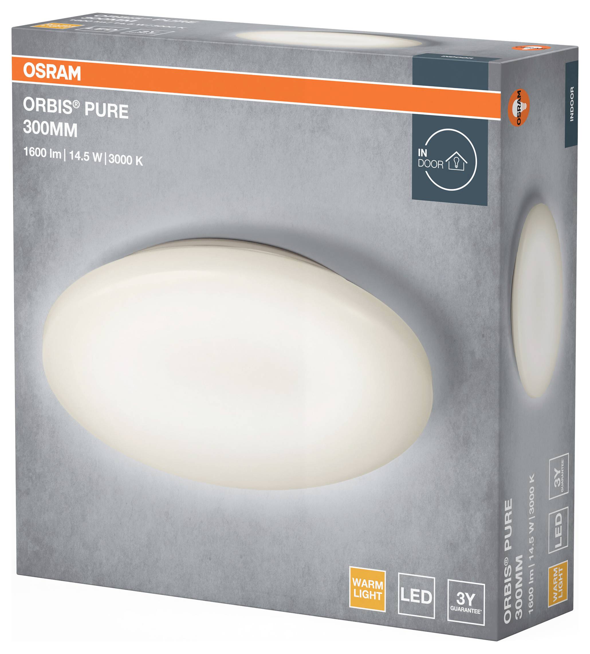 OSRAM HOMELIGHTING Orbis Pure 300mm 14.5W 4099854450020 LED-Wandleuchte 14.50W Weiß