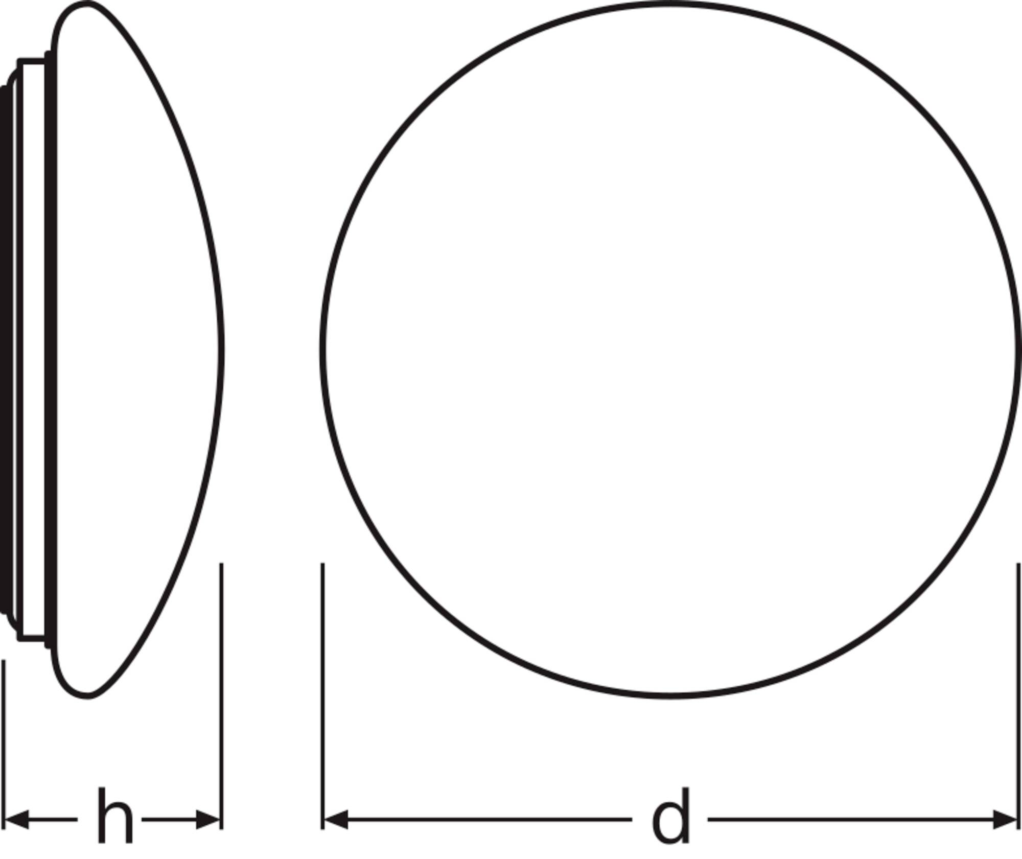 OSRAM HOMELIGHTING Ceiling Essential 400mm 24W 4000K 4099854445415 LED-Außenwandleuchte 24.00W Weiß