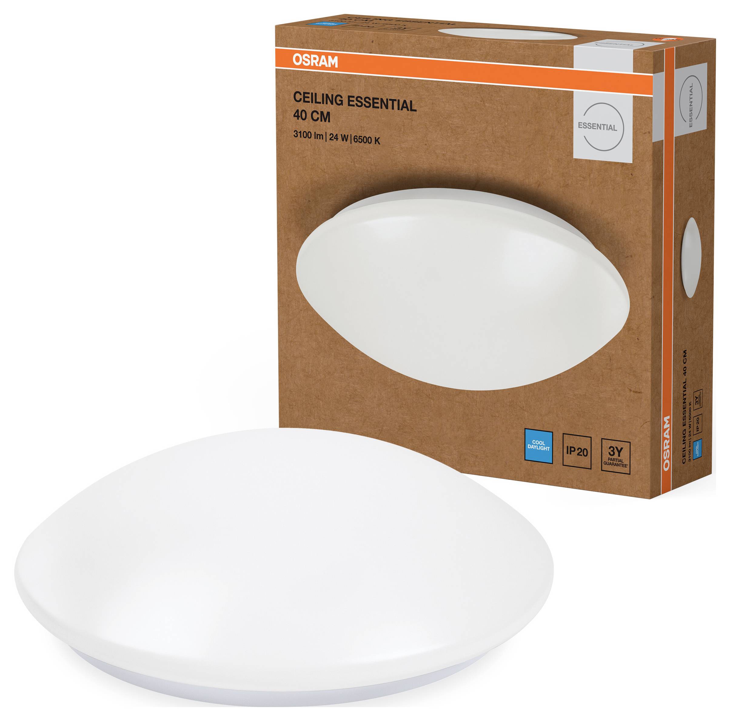 OSRAM HOMELIGHTING Ceiling Essential 400mm 24W 6500K 4099854445453 LED-Außenwandleuchte 24.00W Weiß