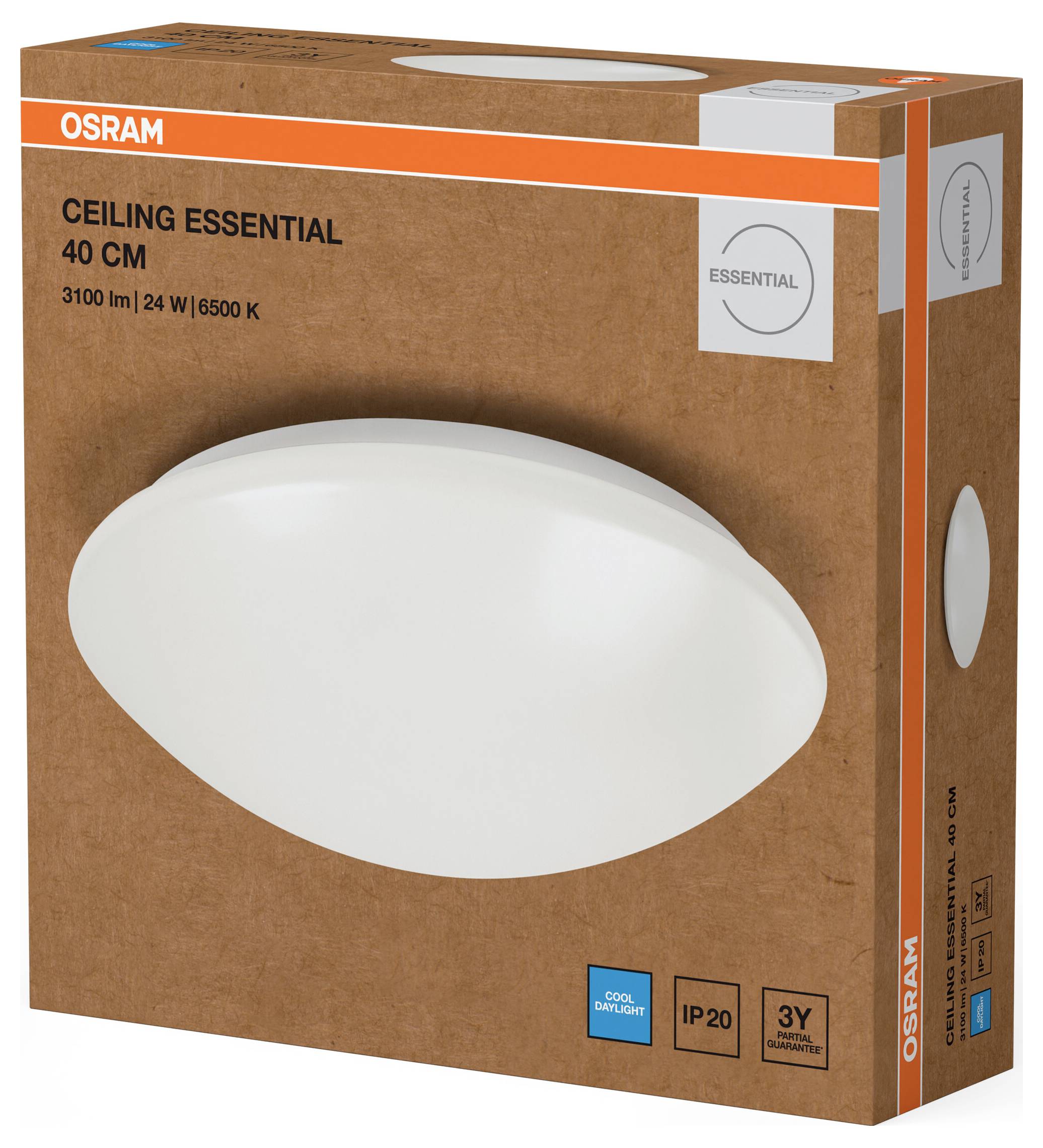 OSRAM HOMELIGHTING Ceiling Essential 400mm 24W 6500K 4099854445453 LED-Außenwandleuchte 24.00W Weiß