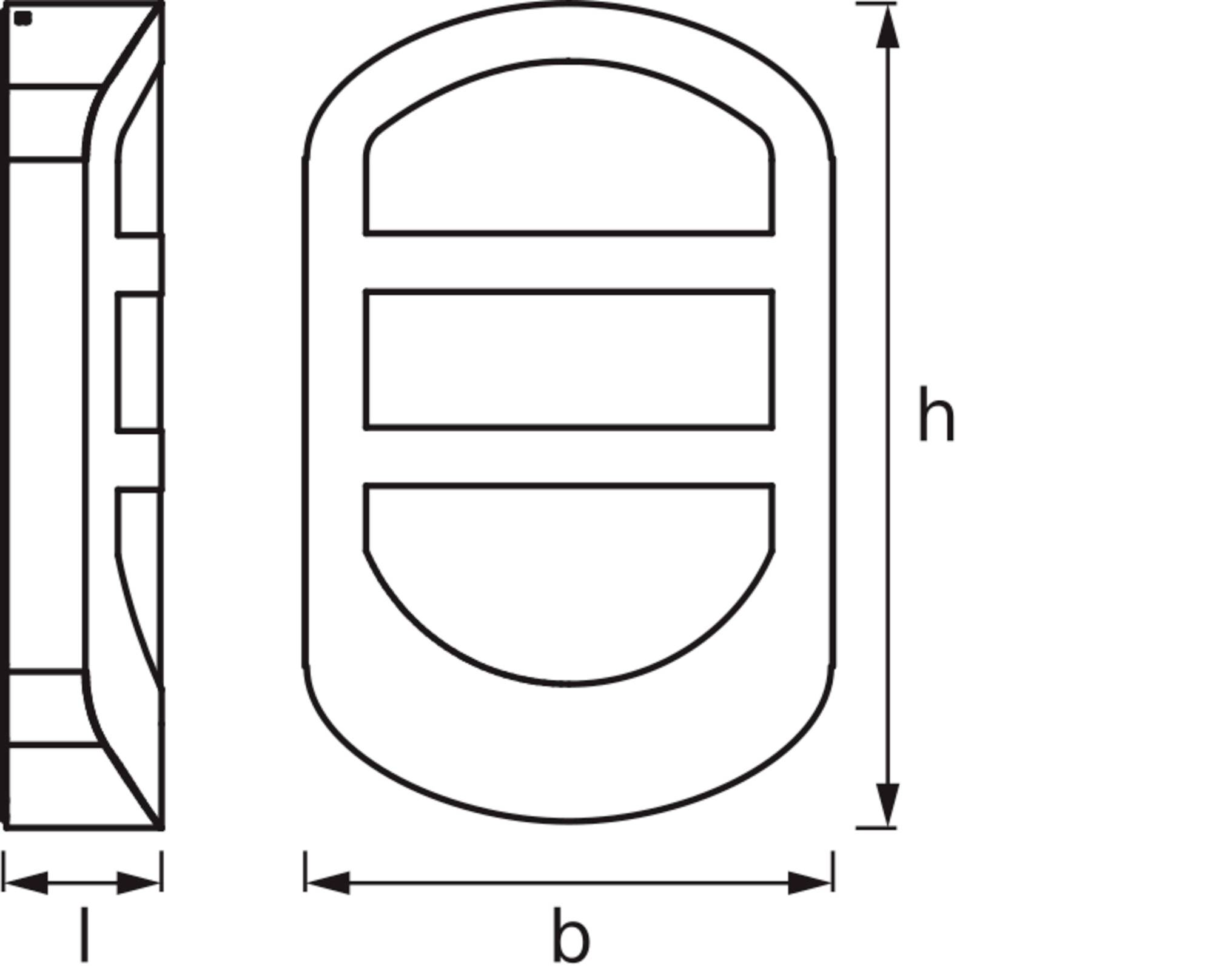 OSRAM HOMELIGHTING ENDURA Style Plate Wall 12W Stainless Steel 4099854461576 LED-Außenwandleuchte