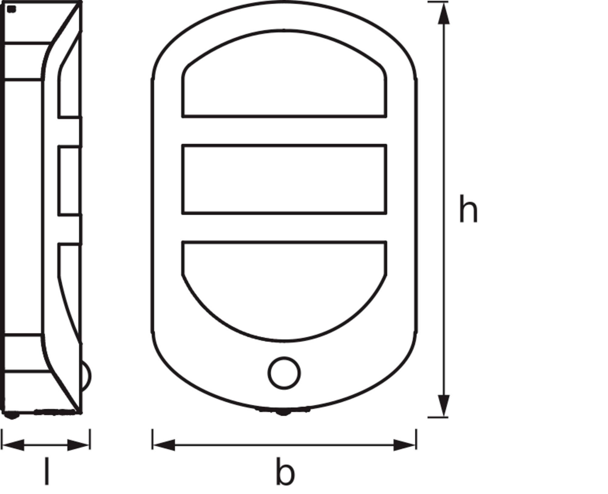 OSRAM HOMELIGHTING ENDURA Style Plate Wall Sensor 12.5W Stainless Steel 4099854461675 LED-Außenwandleuchte