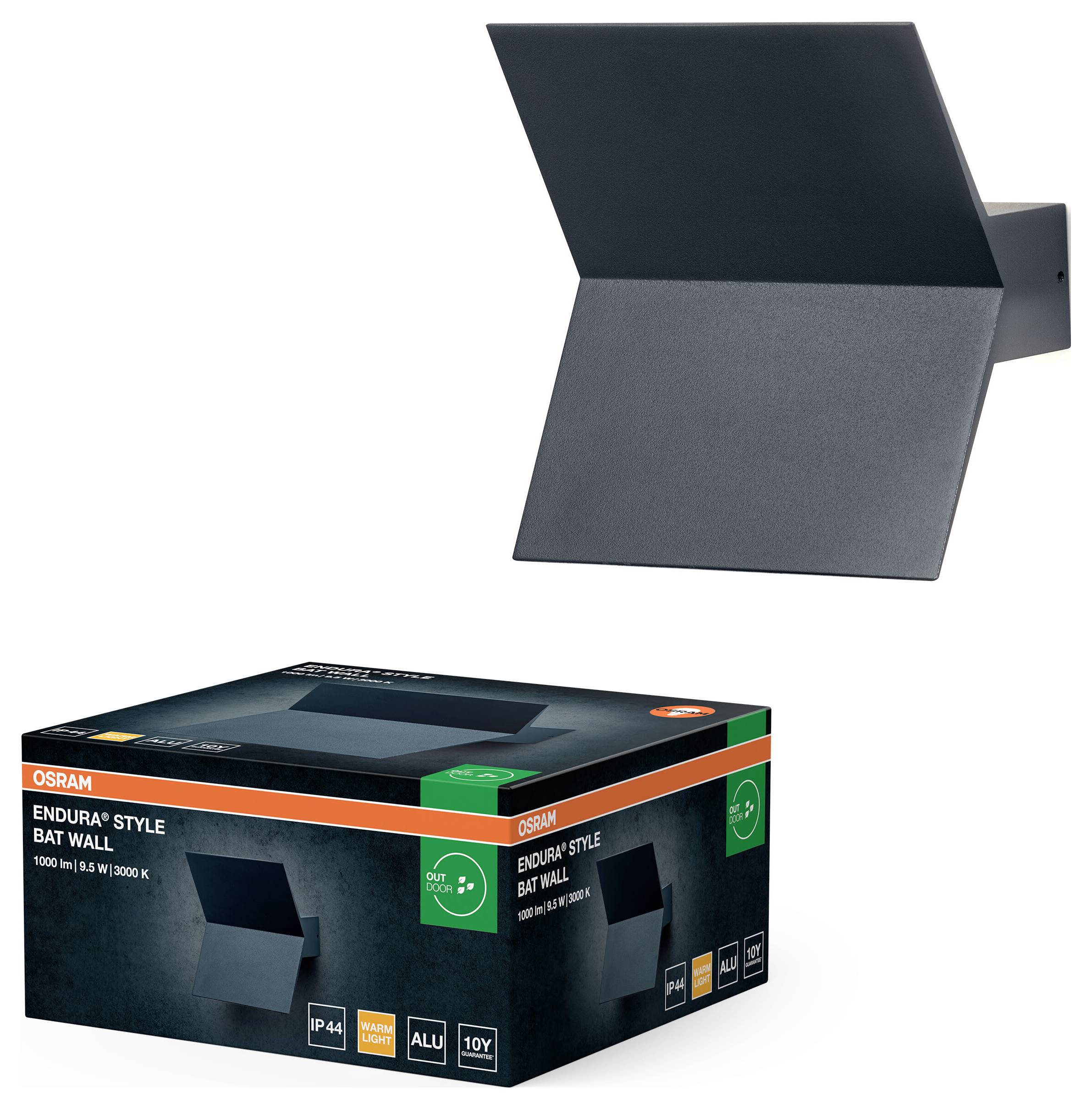 OSRAM HOMELIGHTING ENDURA Style Bat Wall 4099854461361 LED-Außenwandleuchte