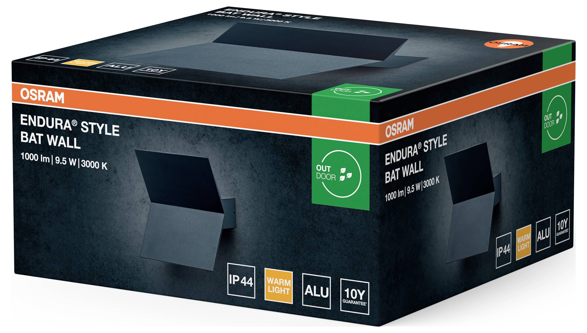 OSRAM HOMELIGHTING ENDURA Style Bat Wall 4099854461361 LED-Außenwandleuchte