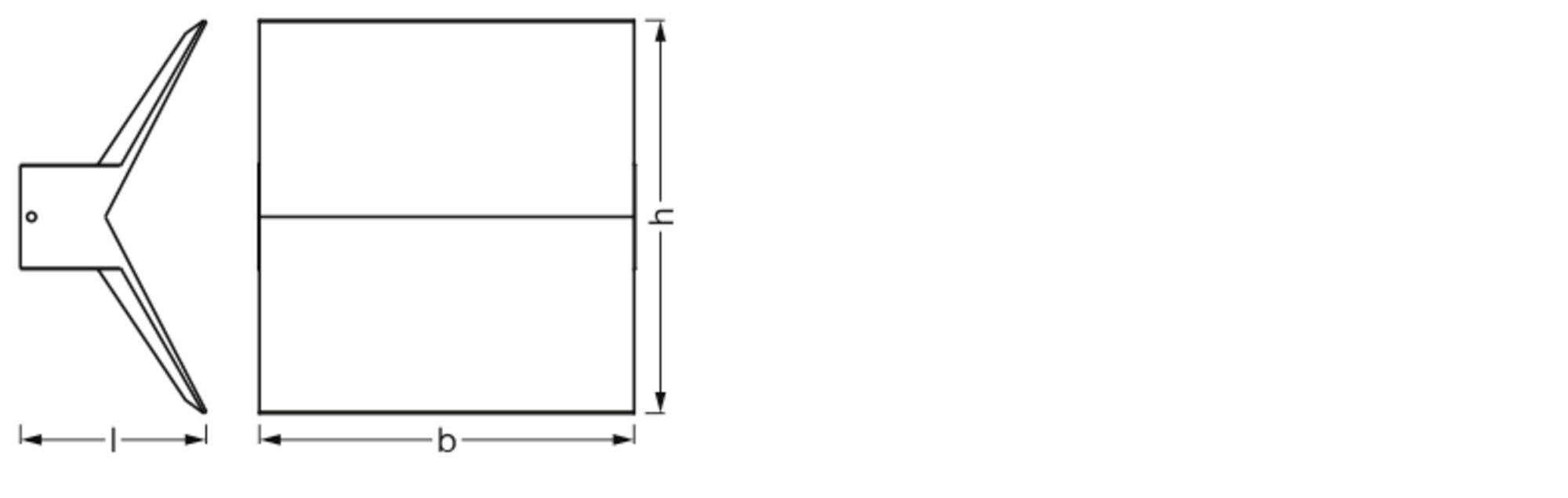 OSRAM HOMELIGHTING ENDURA Style Bat Wall 4099854461361 LED-Außenwandleuchte