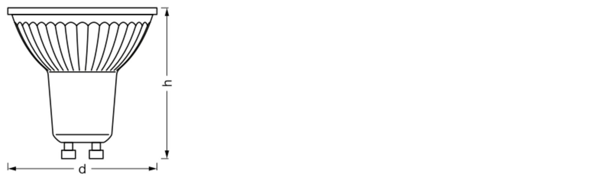 OSRAM HOMELIGHTING 4099854461804 LED EEK F (A - G) GU10 4.7W (Ø x H) 50.00mm x 50.00mm 1St.