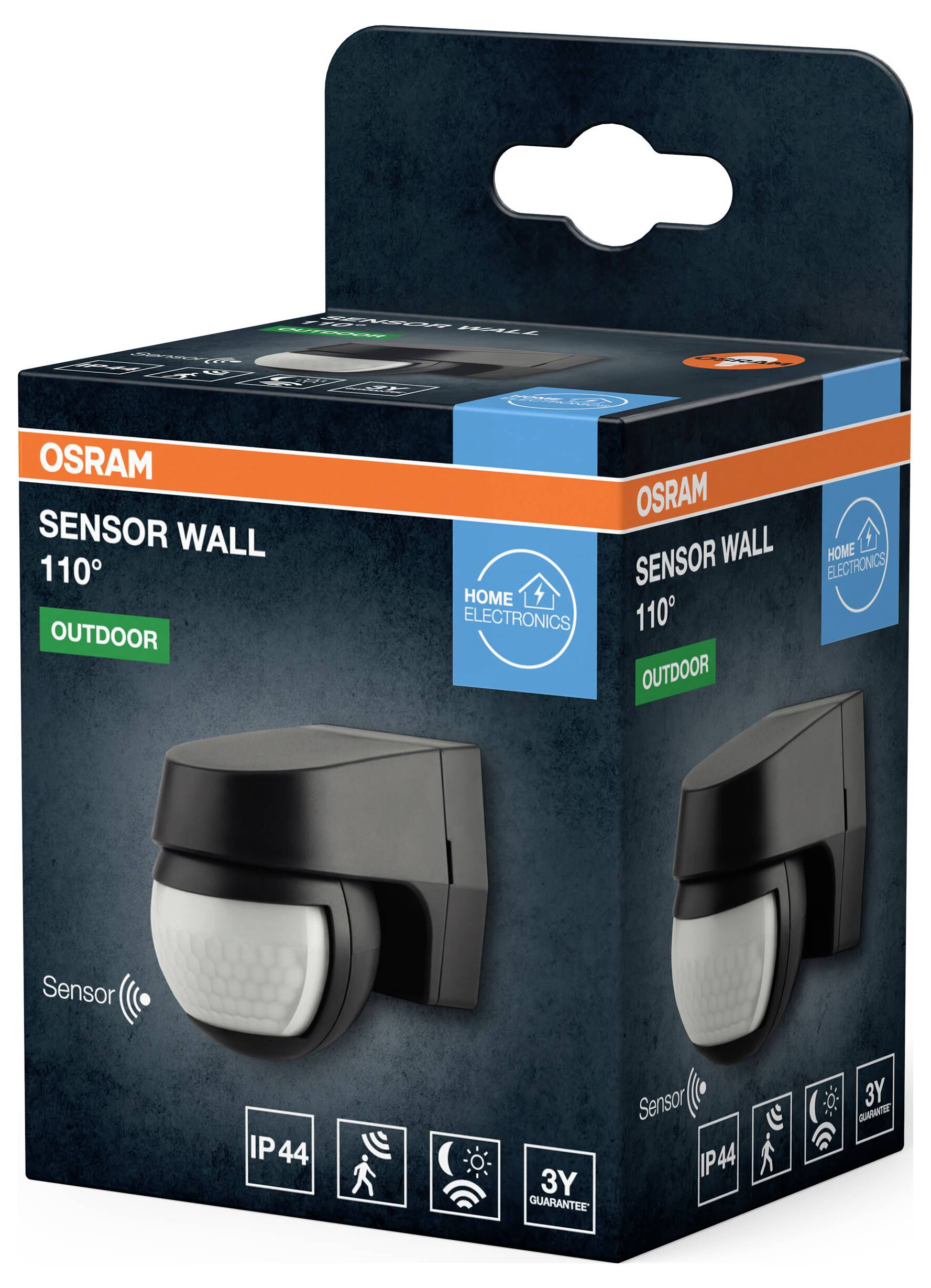 OSRAM HOMELIGHTING SENSOR WALL 110DEG IP44 DG 4099854454073 LED-Außenwandleuchte