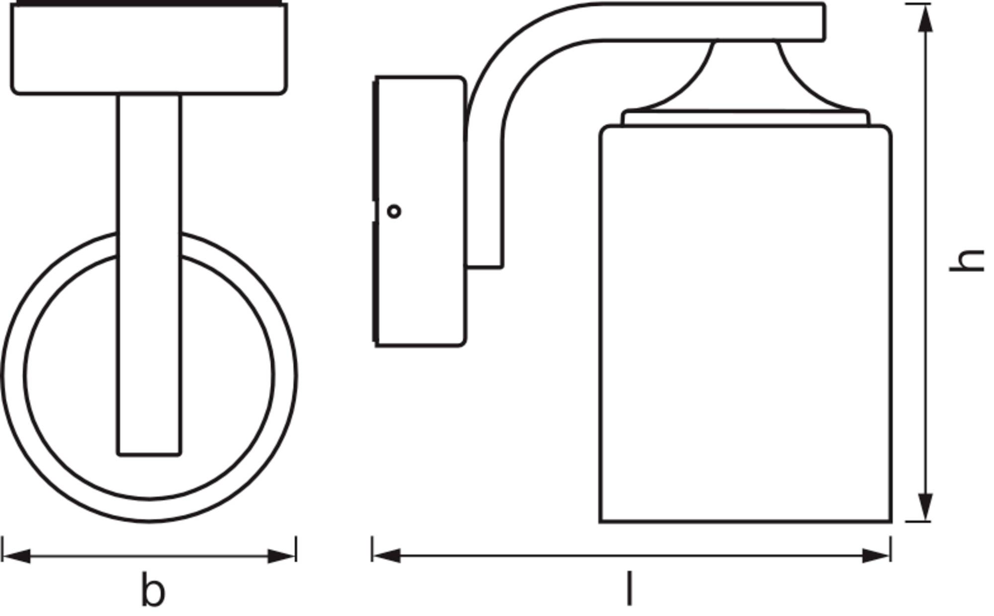 OSRAM HOMELIGHTING ENDURA Classic Lantern Cylinder E27 Black 4099854452079 LED-Außenwandleuchte E27 Schwarz