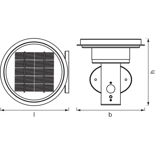 OSRAM HOMELIGHTING ENDURA Style Solar Wall Sensor Double Circle 6W Stainless Steel 4099854455384 LE OSRAM HOMELIGHTING ENDURA Style Solar Wall Sensor Double Circle 6W Stainless Steel 4099854455384 LE