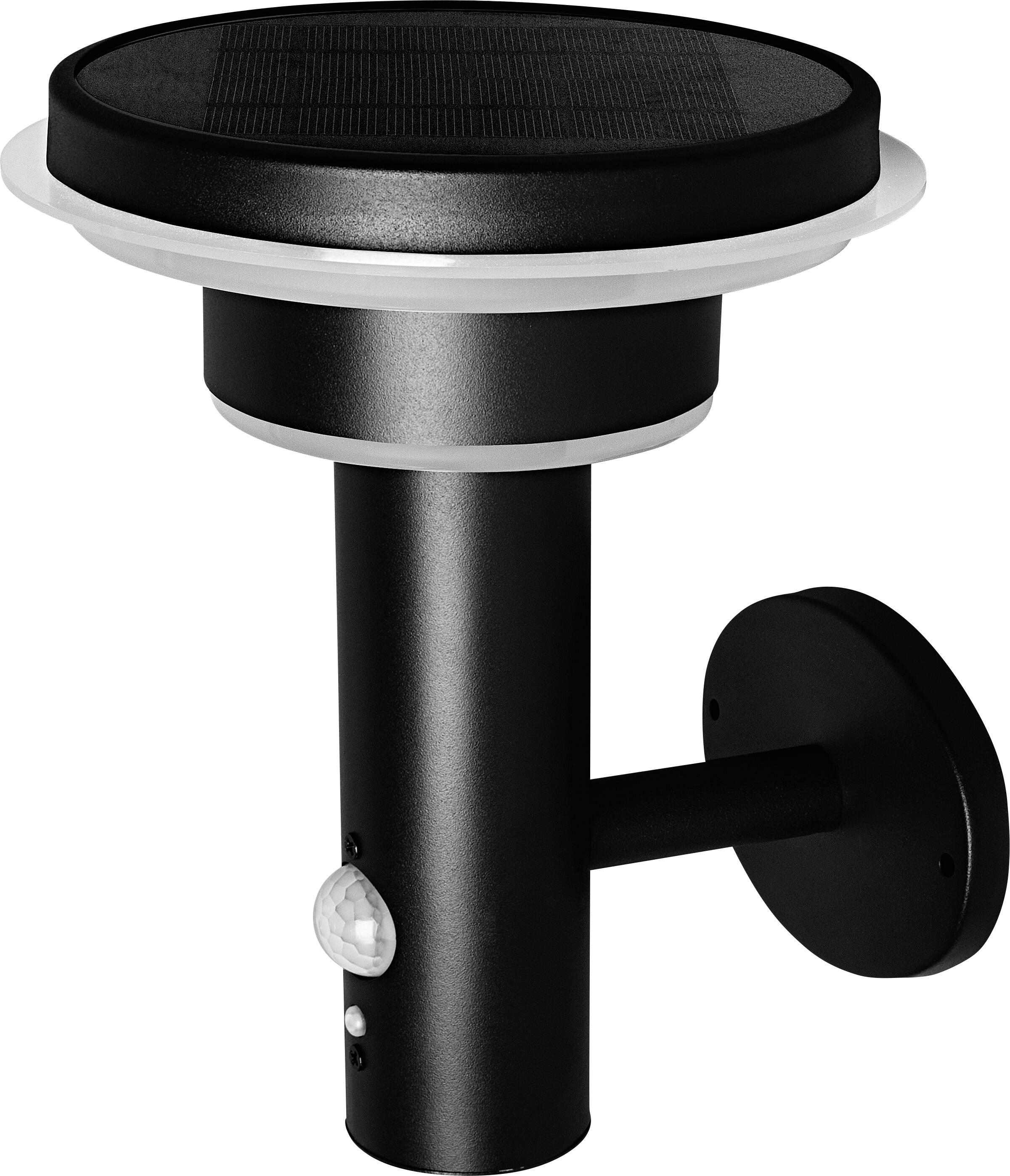 OSRAM HOMELIGHTING ENDURA Style Solar Wall Sensor Double Circle 6W Black 4099854455506 LED-Außenwandleuchte