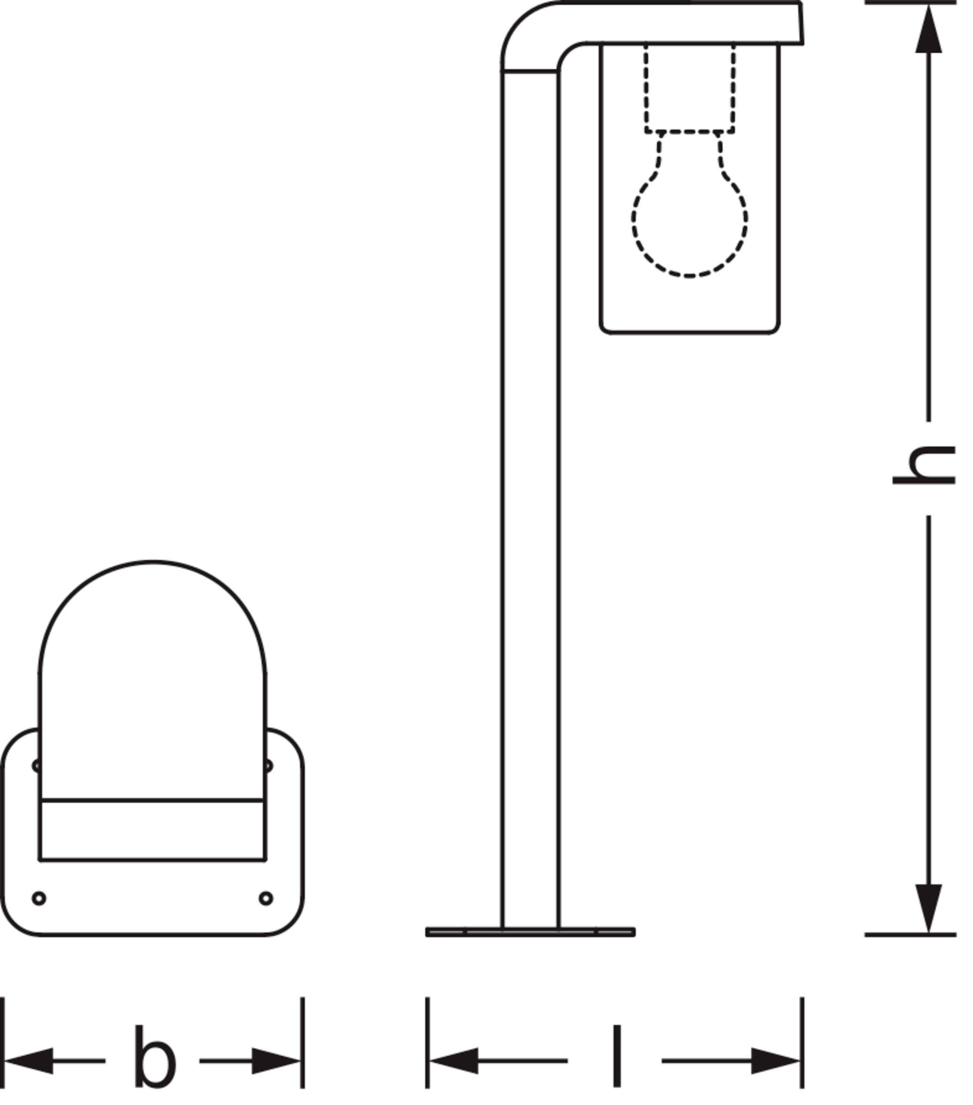 OSRAM HOMELIGHTING ENDURA Classic Cascade 50cm Post E27 Clear 4099854460937 LED-Außenwandleuchte