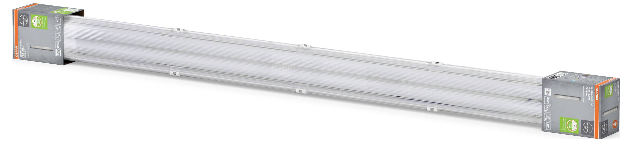 OSRAM HOMELIGHTING Submarine Recycled Plastic 120 2 X 13.5W 840 G13 T8 LED-Feuchtraumleuchte