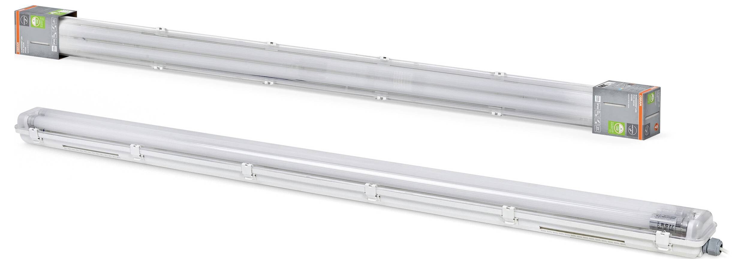 OSRAM HOMELIGHTING Submarine Recycled Plastic 150 2 X 20W 840 G13 T8 LED-Feuchtraumleuchte
