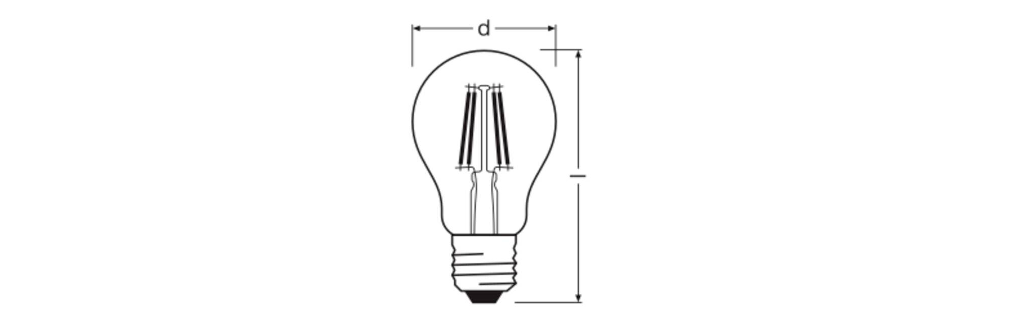 OSRAM HOMELIGHTING 4099854464959 LED EEK D (A - G) E27 3.4W Warmweiß (Ø x H) 60.00mm x 60.00mm 1St.