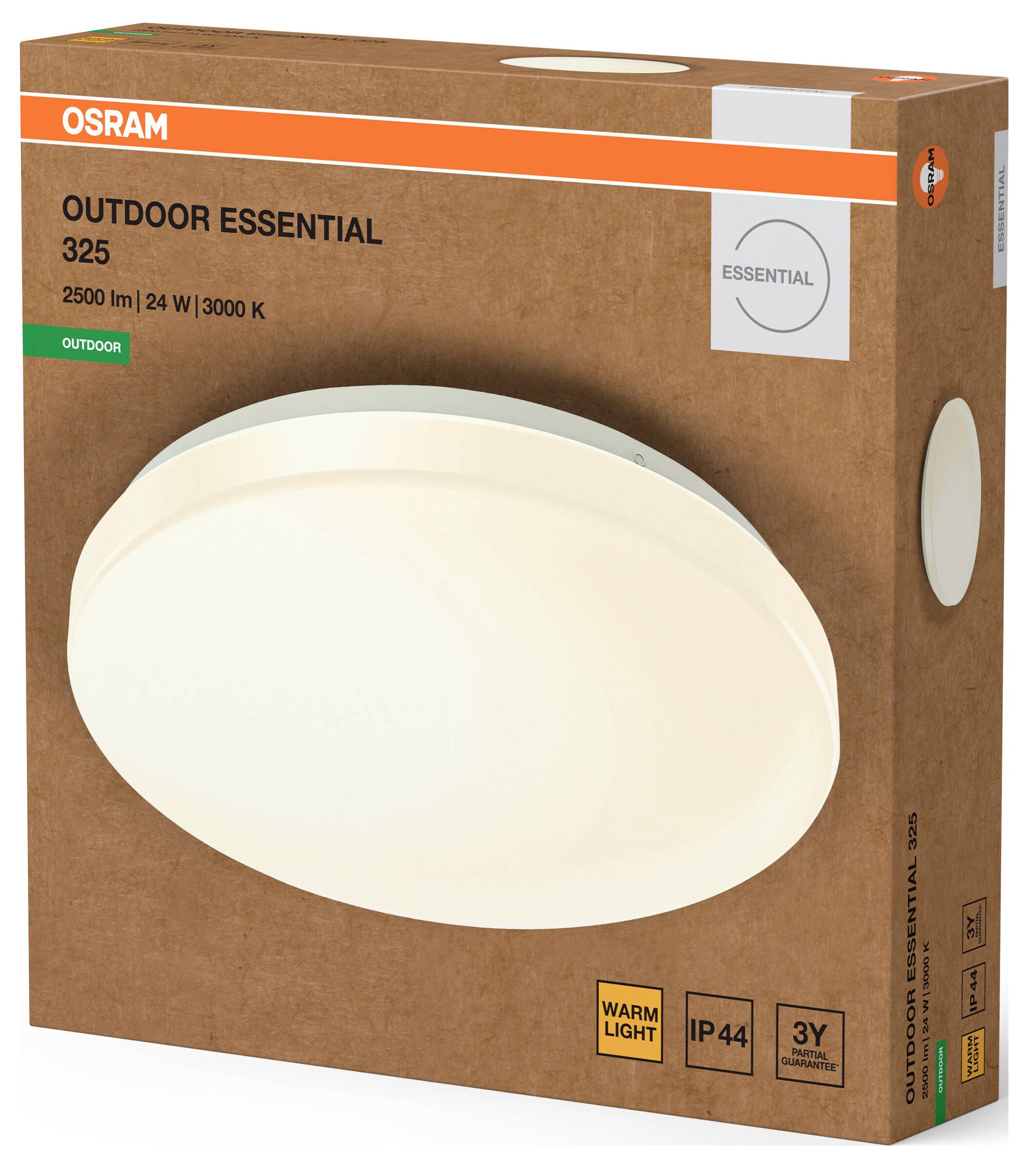 OSRAM HOMELIGHTING Outdoor Essential 325mm 24W 830 White 4099854445361 LED-Außenwandleuchte 24.00W Weiß