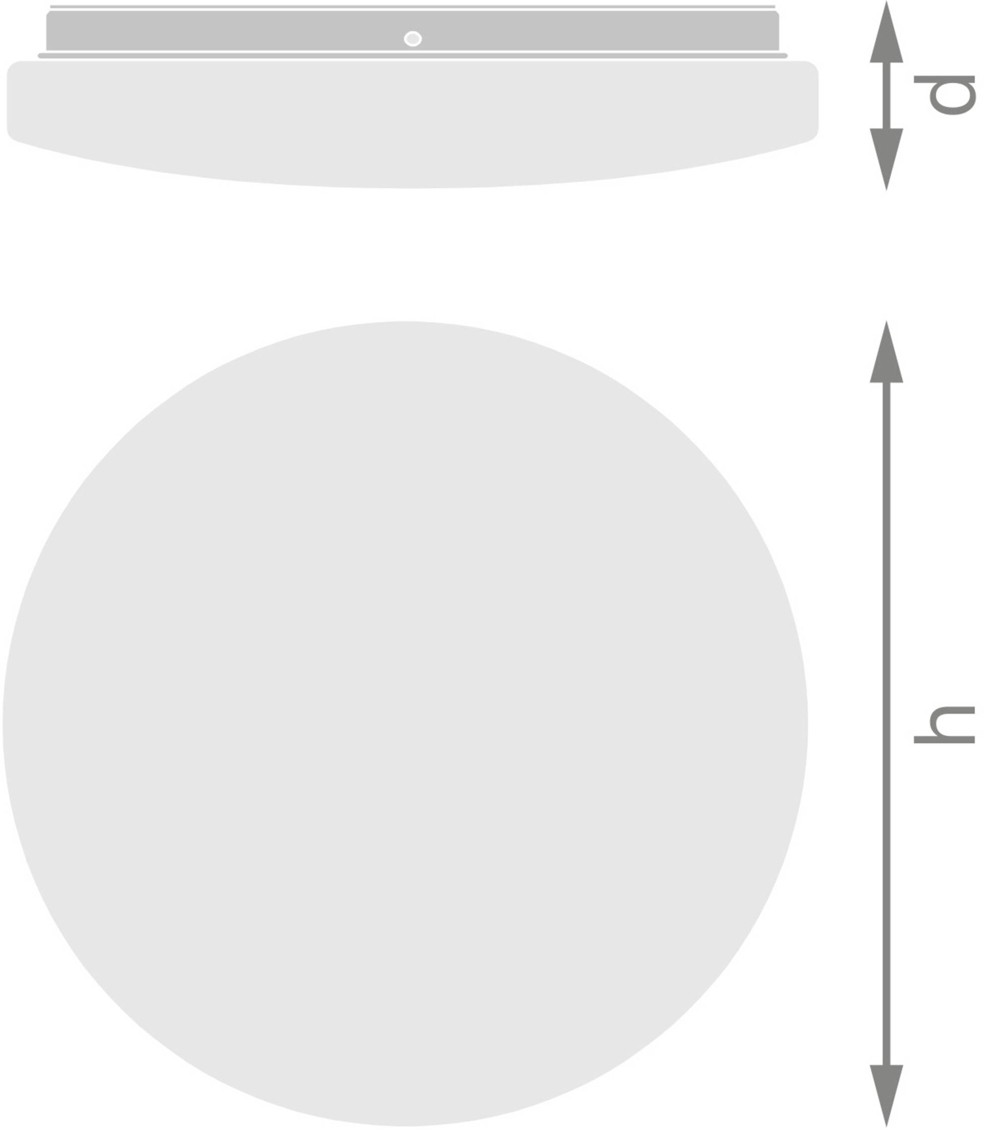 OSRAM HOMELIGHTING Outdoor Essential 325mm 24W 830 White 4099854445361 LED-Außenwandleuchte 24.00W Weiß