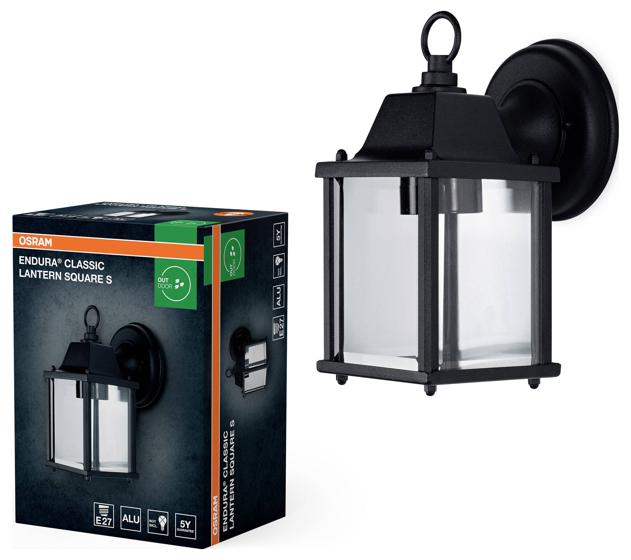 OSRAM HOMELIGHTING ENDURA Classic Lantern Square S E27 4099854447440 LED-Außenwandleuchte