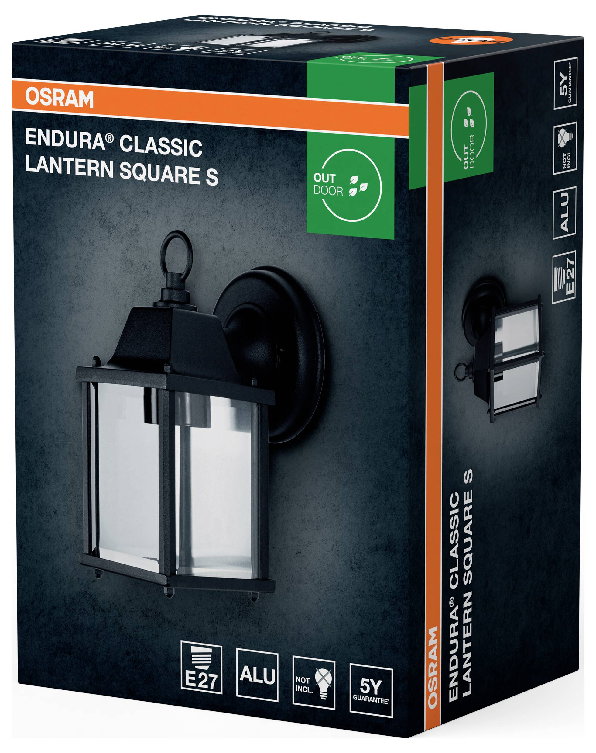 OSRAM HOMELIGHTING ENDURA Classic Lantern Square S E27 4099854447440 LED-Außenwandleuchte