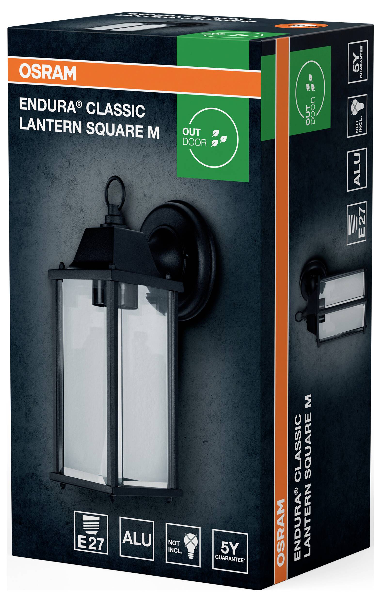 OSRAM HOMELIGHTING ENDURA Classic Lantern Square M E27 4099854447402 LED-Außenwandleuchte