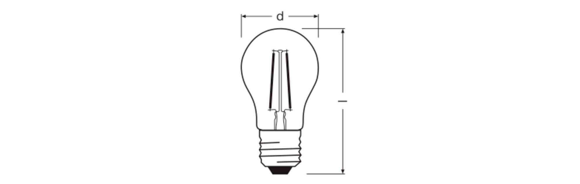 OSRAM HOMELIGHTING 4099854467103 LED EEK D (A - G) E27 1.8W Kaltweiß (Ø x H) 45.00mm x 45.00mm 1St.