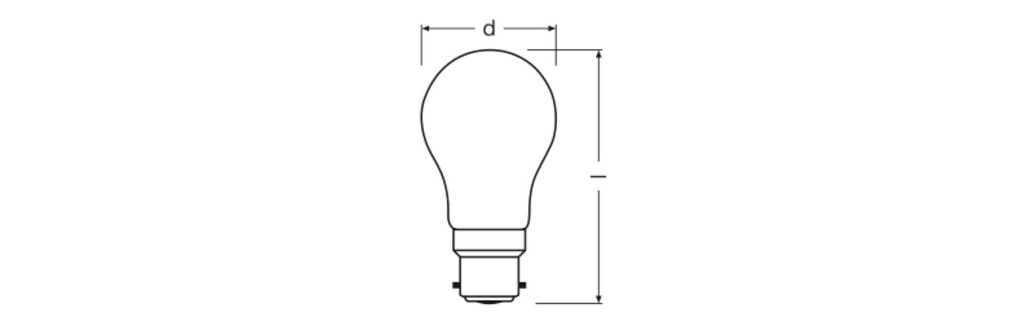 OSRAM HOMELIGHTING 4099854468438 LED EEK D (A - G) B22d 3.4W Warmweiß (Ø x H) 45.00mm x 45.00mm 1St.