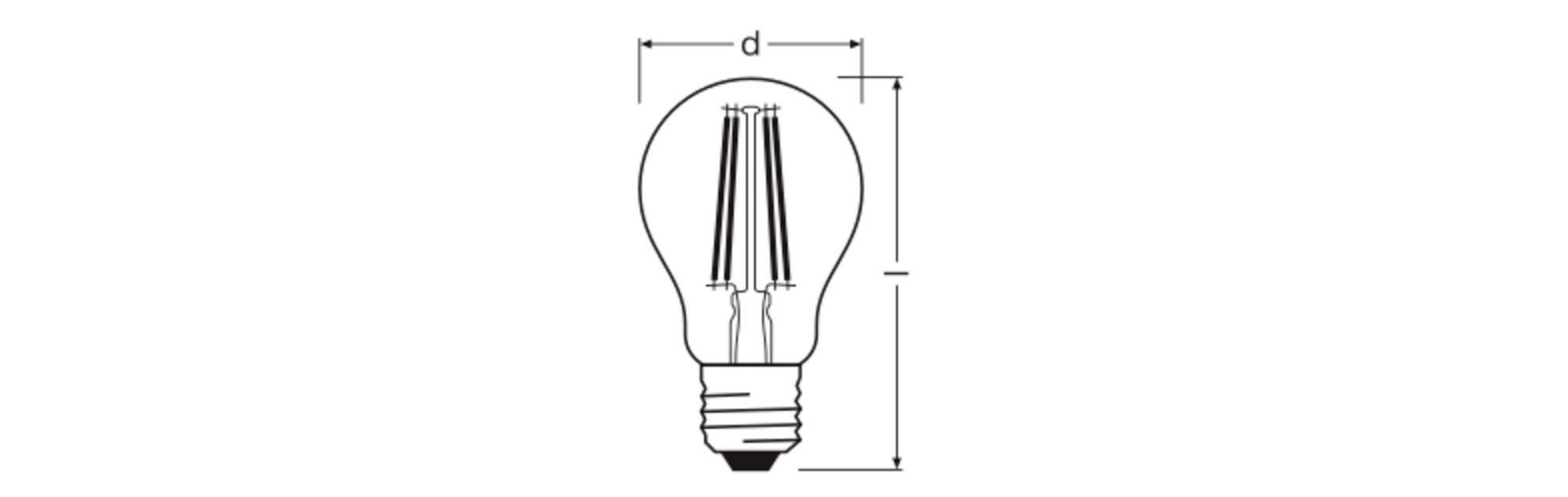 OSRAM HOMELIGHTING 4099854468155 LED EEK D (A - G) E27 5.9W Tageslichtweiß (Ø x H) 60.00mm x 60.00mm 1St.