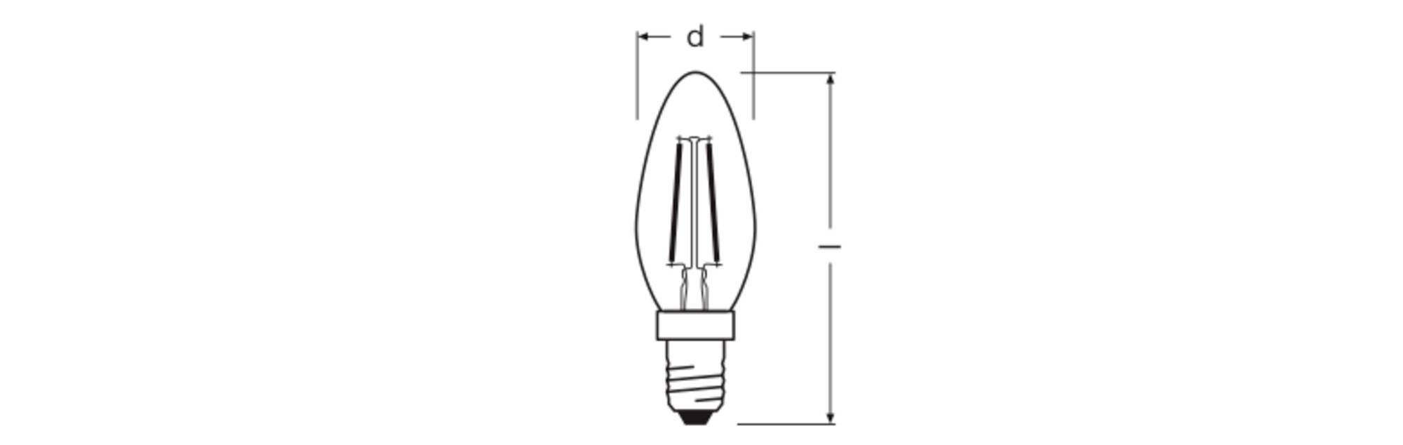 OSRAM HOMELIGHTING 4099854466137 LED EEK D (A - G) E14 1 W Warmweiß (Ø x H) 35.00 mm x 35.00 mm 1 St.