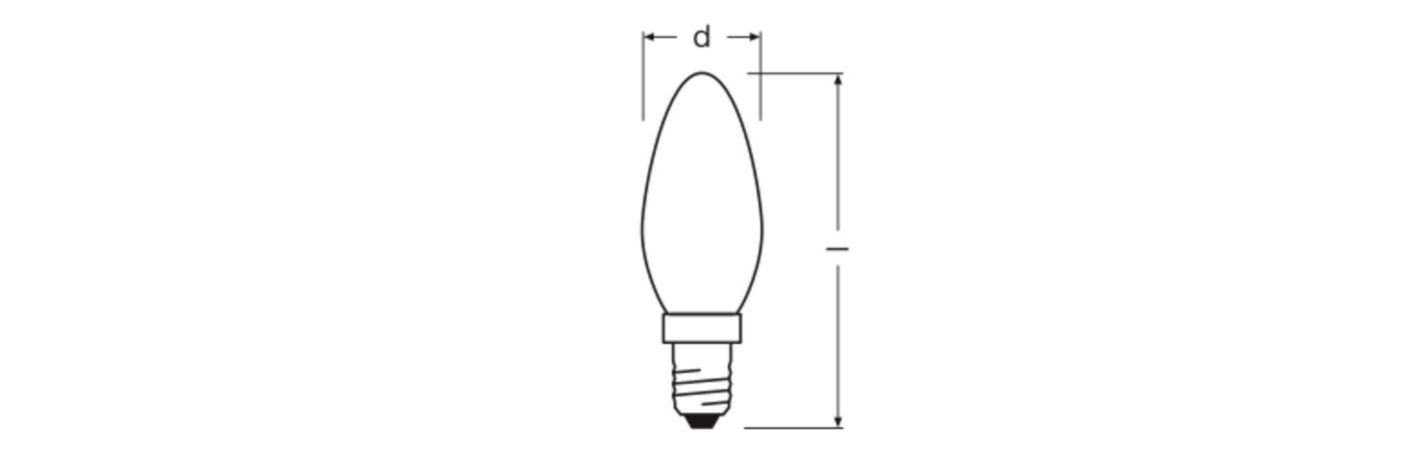OSRAM HOMELIGHTING 4099854466311 LED EEK D (A - G) E14 1.8W Kaltweiß (Ø x H) 35.00mm x 35.00mm 1St.