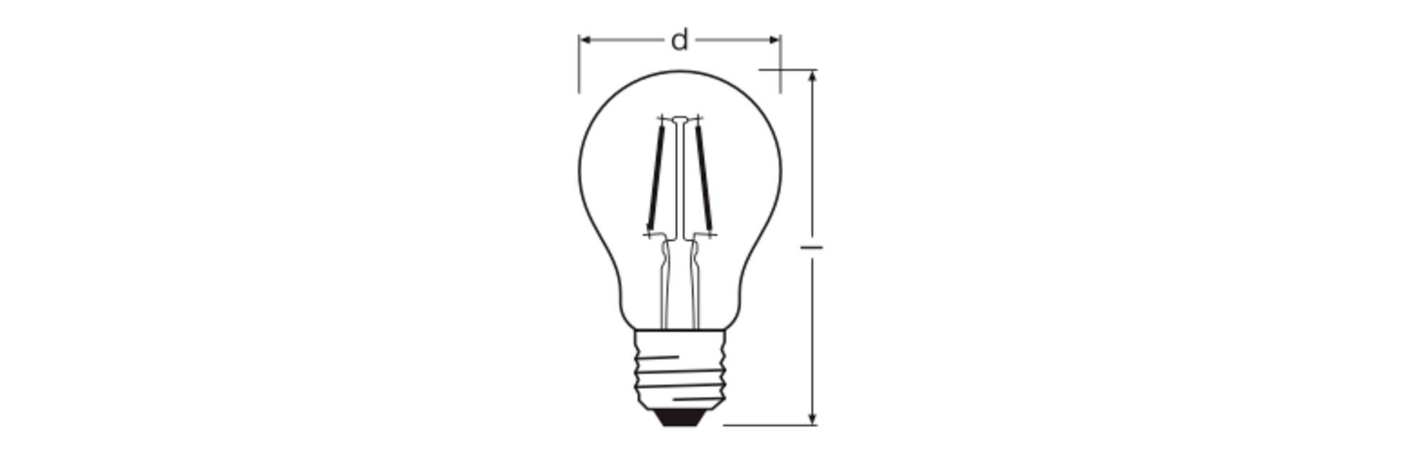 OSRAM HOMELIGHTING 4099854466250 LED EEK D (A - G) E27 1.8W Warmweiß (Ø x H) 60.00mm x 60.00mm 1St.