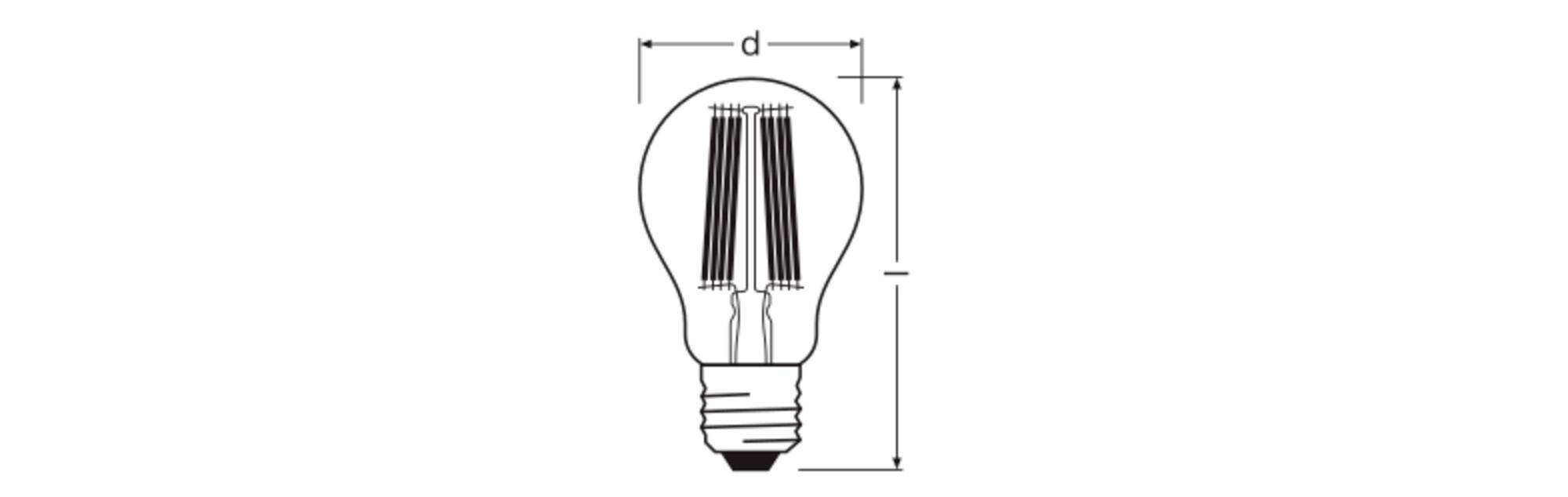 OSRAM HOMELIGHTING 4099854478215 LED EEK A (A - G) E27 7.2 W Warmweiß (Ø x H) 60.00 mm x 60.00 mm 1 St.