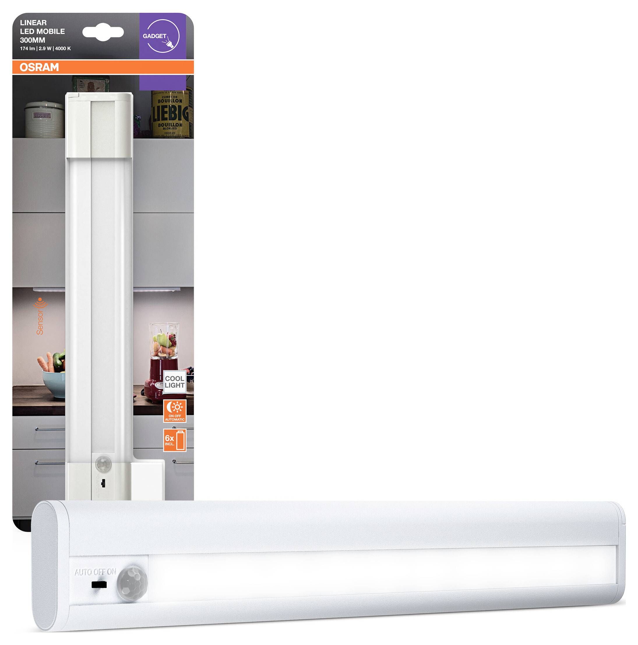 OSRAM HOMELIGHTING Linear LED Mobile Battery 300 White LED-Unterbauleuchte Weiß