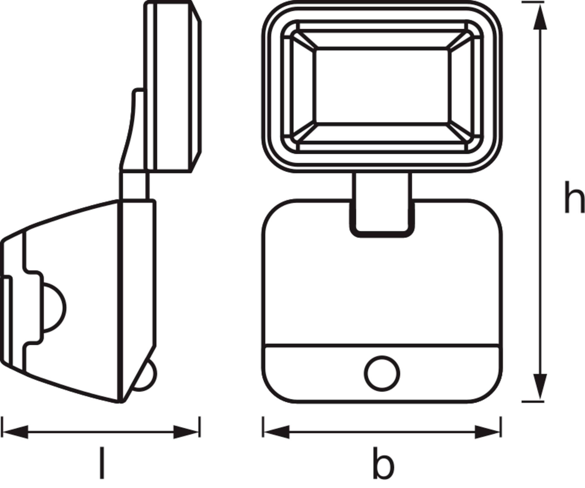 OSRAM HOMELIGHTING Battery LED Spotlight Sensor 4W 4000K IP54 Black 4099854497490 Außenstrahler