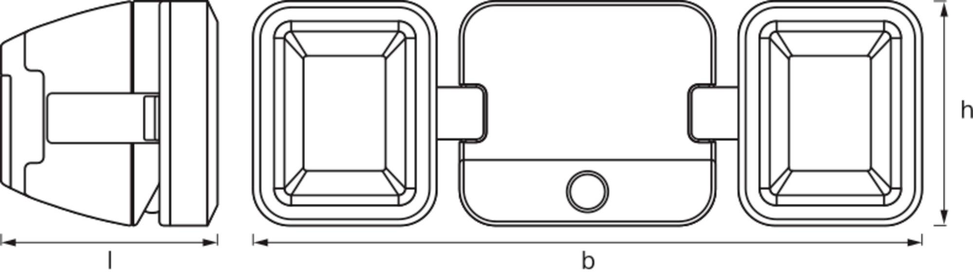 OSRAM HOMELIGHTING Battery LED Spotlight Sensor 10W 4000K IP54 White 4099854497513 Außenstrahler