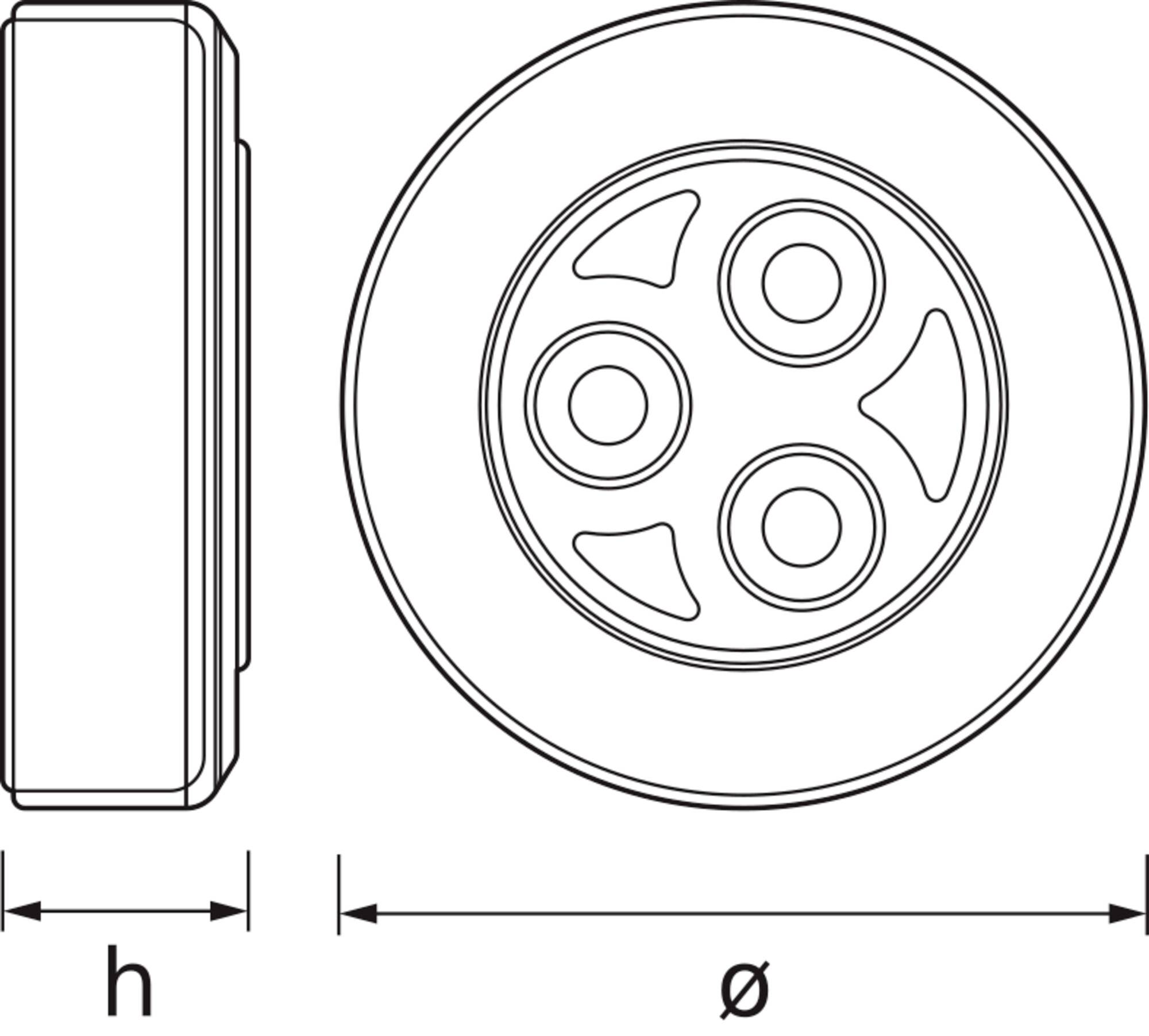 OSRAM HOMELIGHTING DOT-it Classic Silver 4099854531293 LED-Nachtlicht Kaltweiß Silver