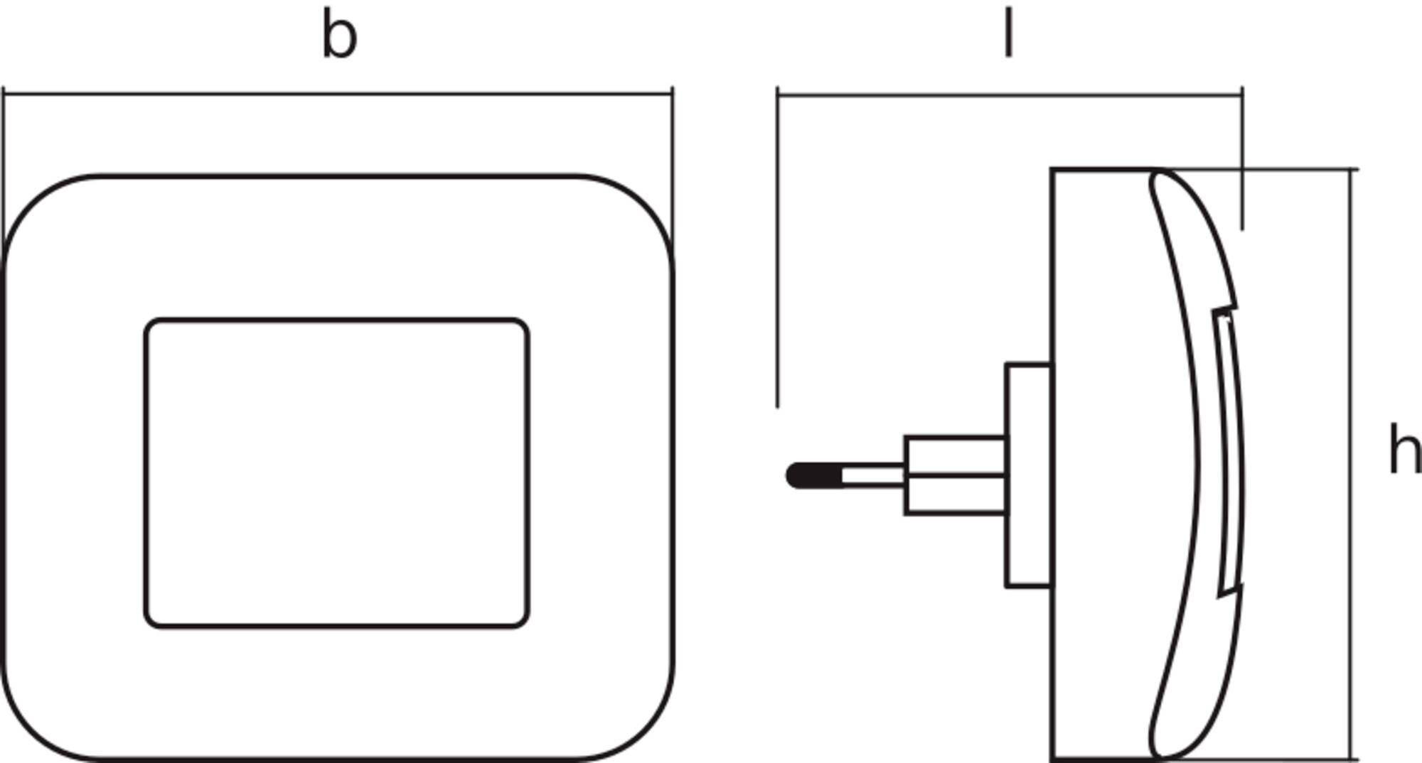 OSRAM HOMELIGHTING Lunetta Hall White 4099854532191 LED-Nachtlicht