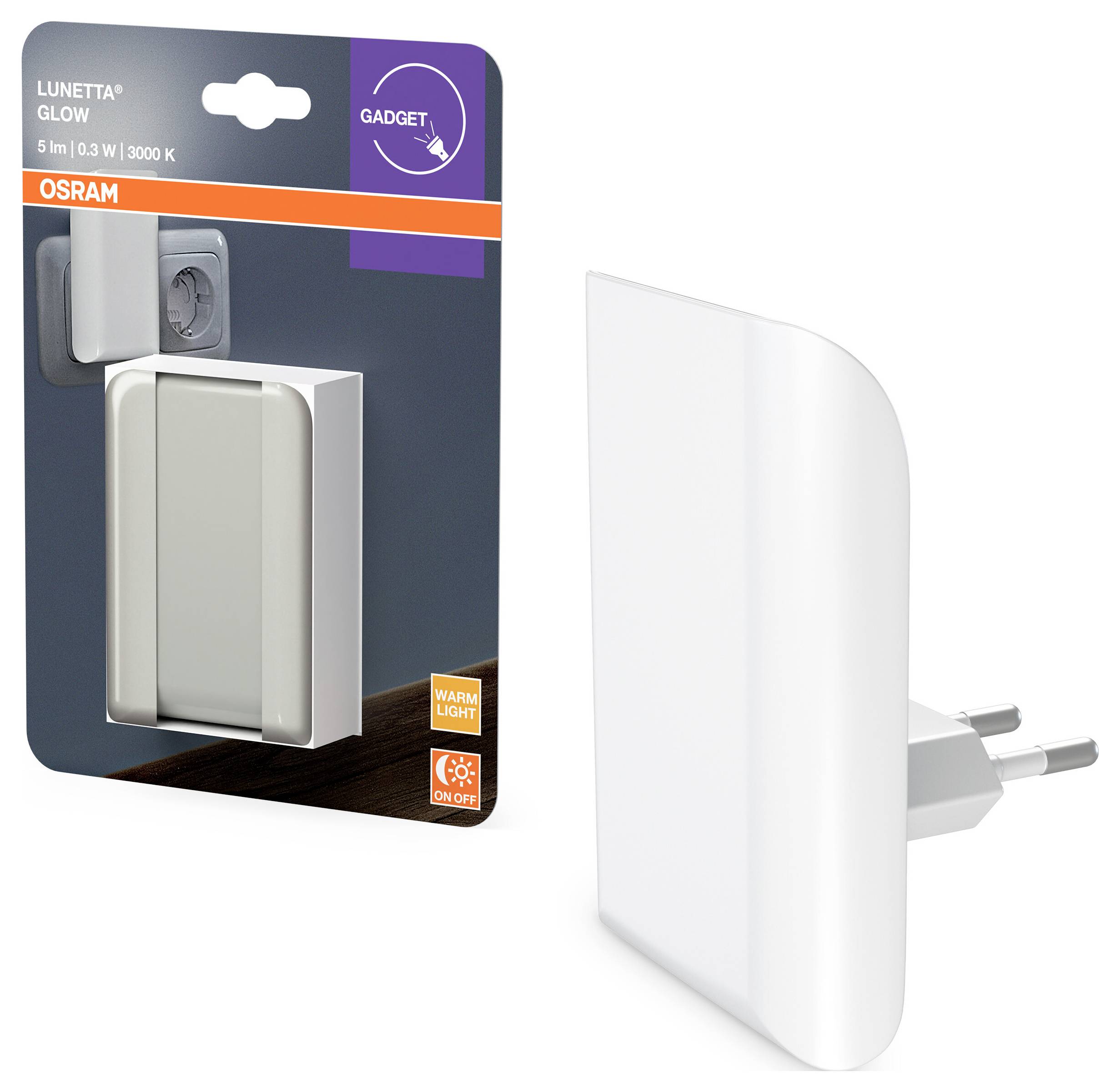 OSRAM HOMELIGHTING Lunetta Glow White 4099854532139 LED-Nachtlicht