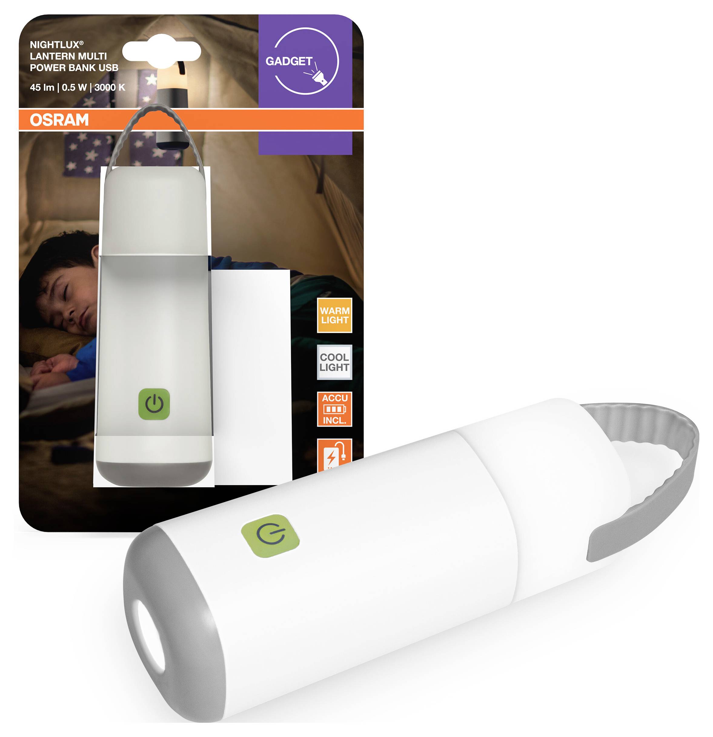 OSRAM HOMELIGHTING NIGHTLUX MOBILE MULTI Power-bank 4099854530913 LED-Nachtlicht